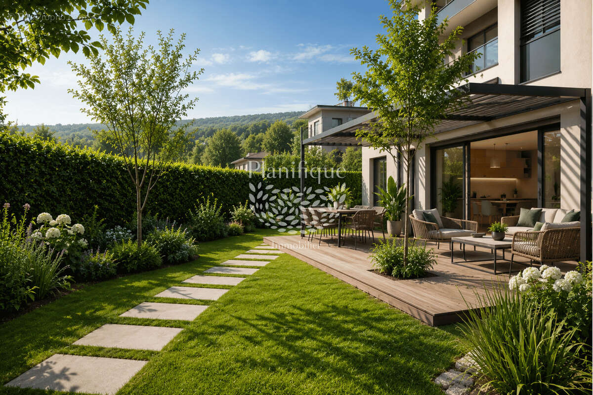 Appartement T4 avec jardin et terrasses au rez-de-chaussée à Ornex - photo 12