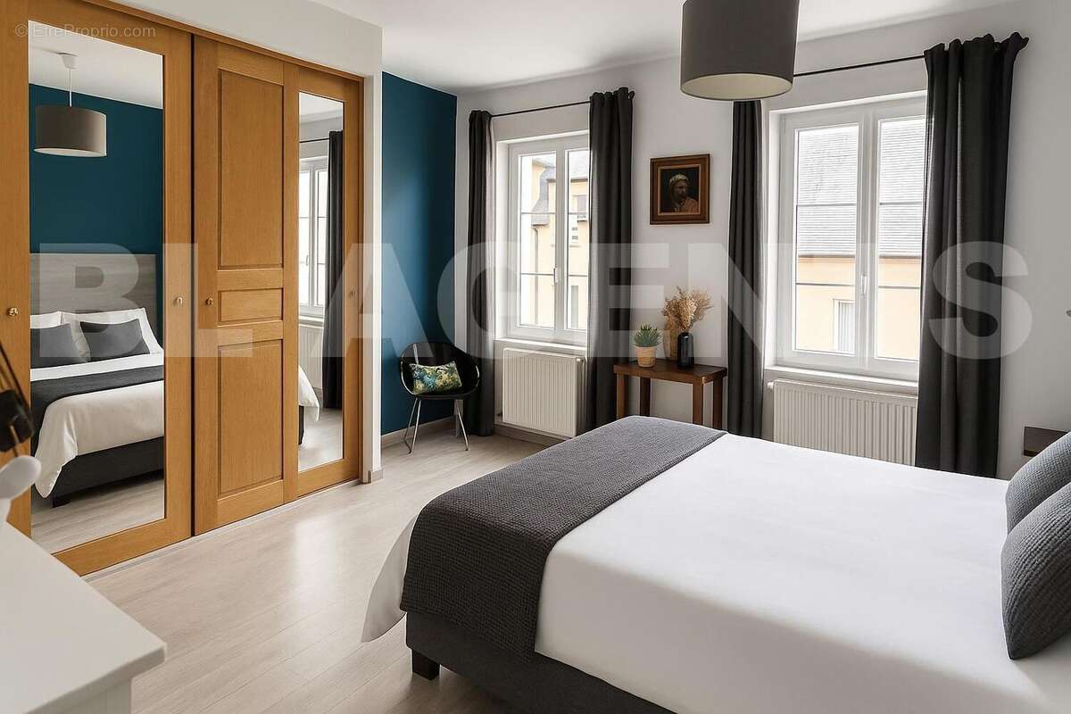 20250723_1123_Chambre Réaménagée_remix_01k0v9apd0f0c9z9n3f0hmfhwn - Maison à LISIEUX