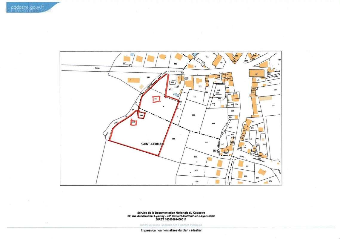 Terrain à SAINT-GERMAIN-CHASSENAY