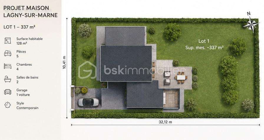 Terrain d'exception à Lagny-sur-Marne – 337 m² – 246 500 € - photo 2