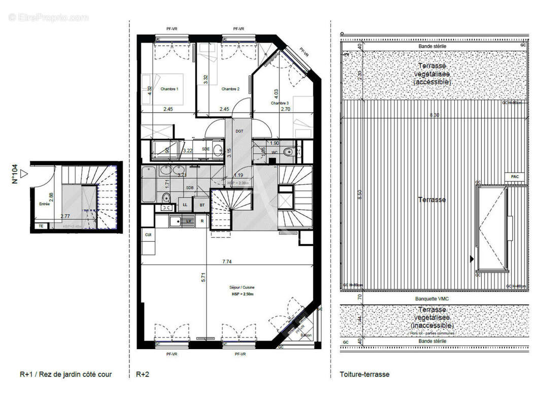 Appartement 4 pièces de 93.74 m² - Saint-Germain-en-Laye - photo 2