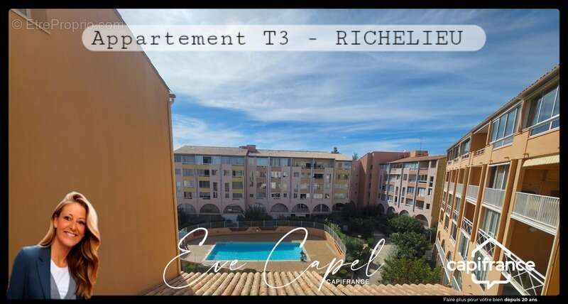 Appartement à vendre 3 pièces LE CAP D'AGDE (34), DUPLEX T3 - 400 m des plages - Vendu Meublé - dans résidence avec Piscine & As - photo 13