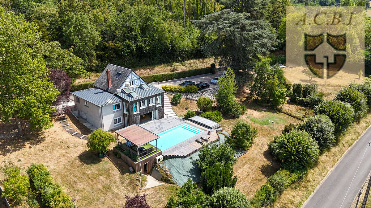 Très belle propriété dans un cadre exceptionnel avec piscine, vue panoramique et bord de Loir - photo 22