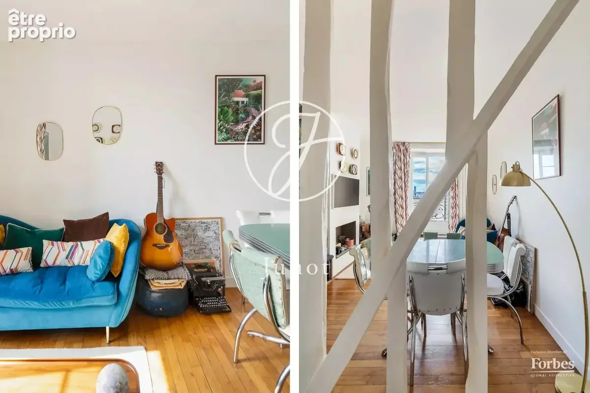 Paris 18e - HAUT MONTMARTRE / RUE BERTHE - Appartement - 2 pièces - 28,15m² Carrez - 1 chambre sur cour arborée - photo 4