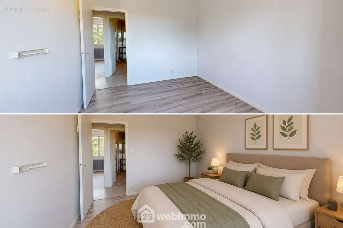 Chambre 4. Visuel d?aménagement virtuel non contractuel. - Maison à LES EPESSES