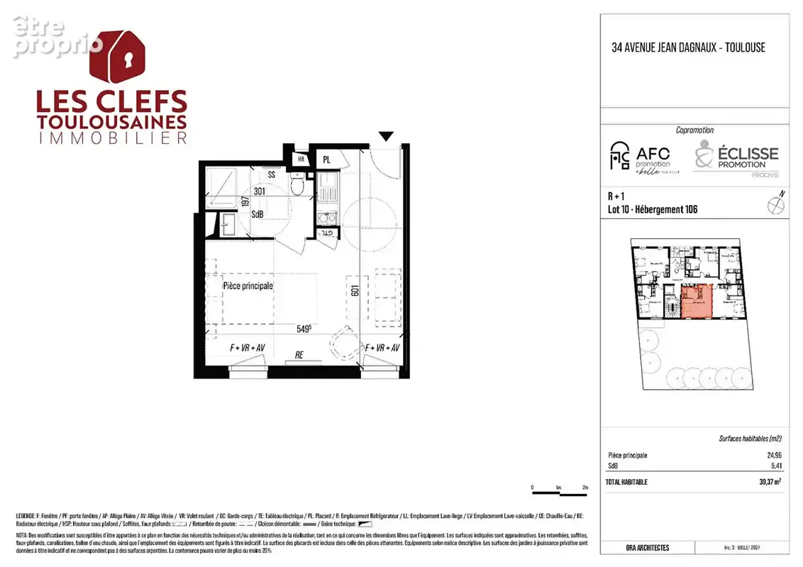 Appartement Toulouse 1 pièces 30 m² quartier des Minimes - photo 4