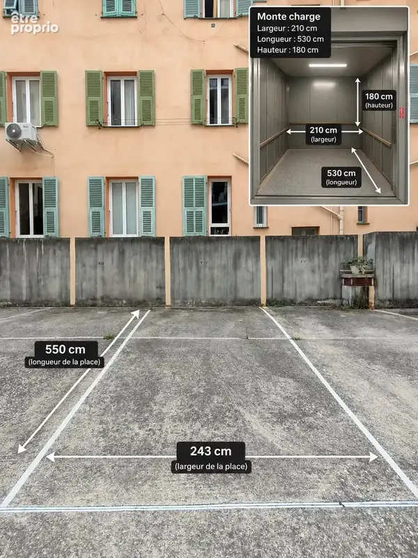 Place de parking avec prix attractif en plein cœur de nice - carre d'or - photo 2