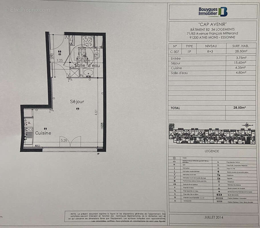 Appartement à ATHIS-MONS
