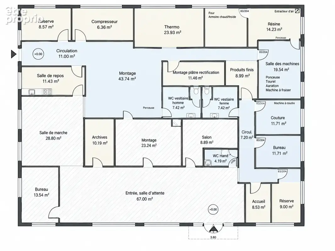 Vente immeuble bureaux/activités 825m2 - photo 31