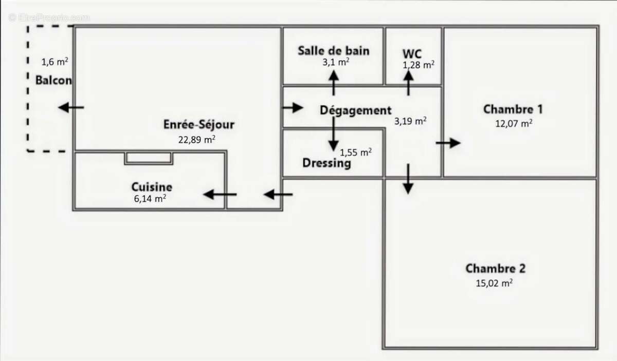 Appartement à BOIS-COLOMBES