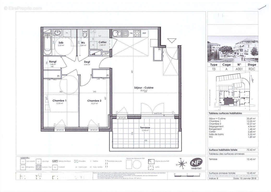 Appartement à BASSE-GOULAINE