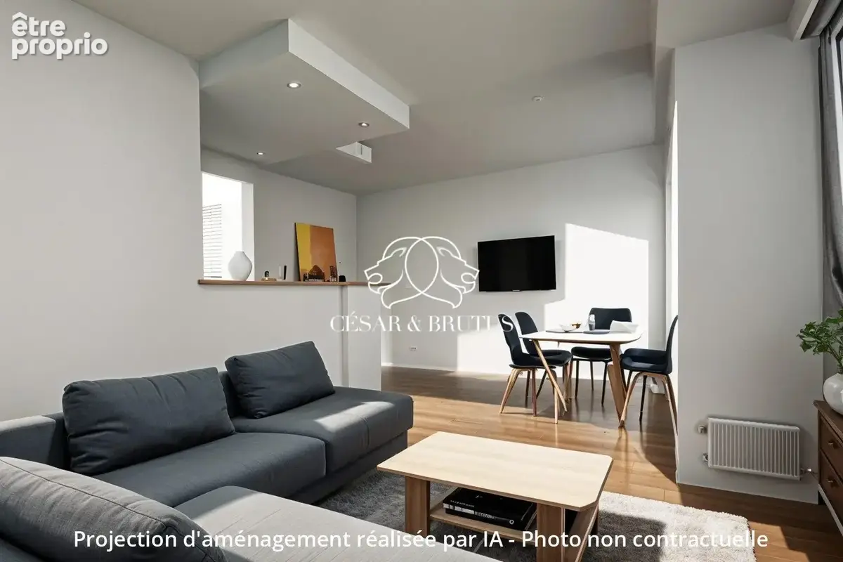 Appartement 55 m² à Villeurbanne  - photo 7