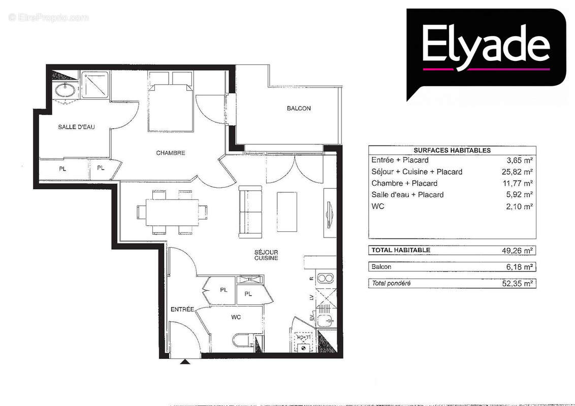 Appartement à VILLENAVE-D'ORNON