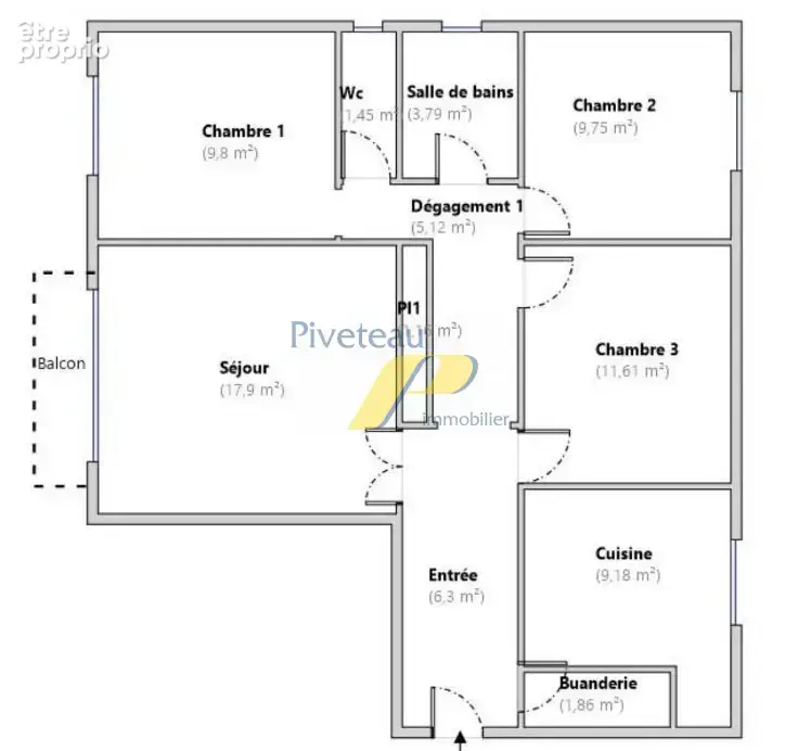 Appartement 4 pièces 78 m² à vendre à Saint-Sebastien-Sur-Loire (44230) - photo 9