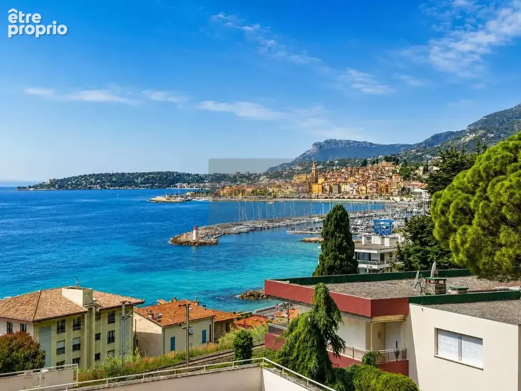 Menton Garavan – Luxueux 3 pièces avec vastes terrasses, vue mer panoramique - photo 1