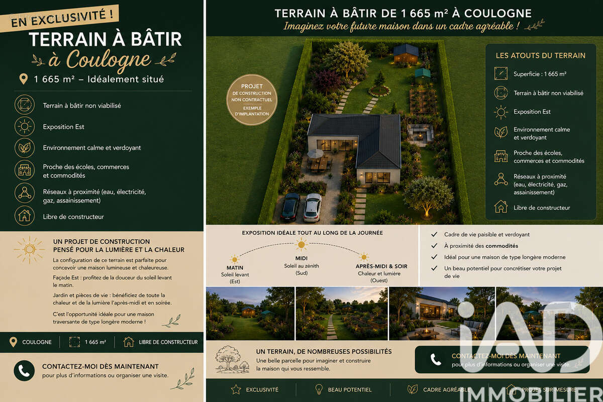 Terrain 1665 m² à Coulogne  - photo 4