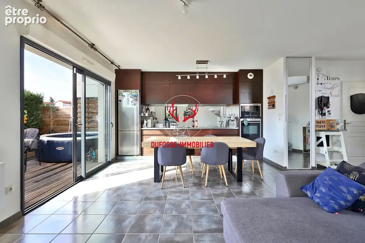 Dommartin centre - T3 Duplex 70 m² - terrasse 26 m² - photo 5