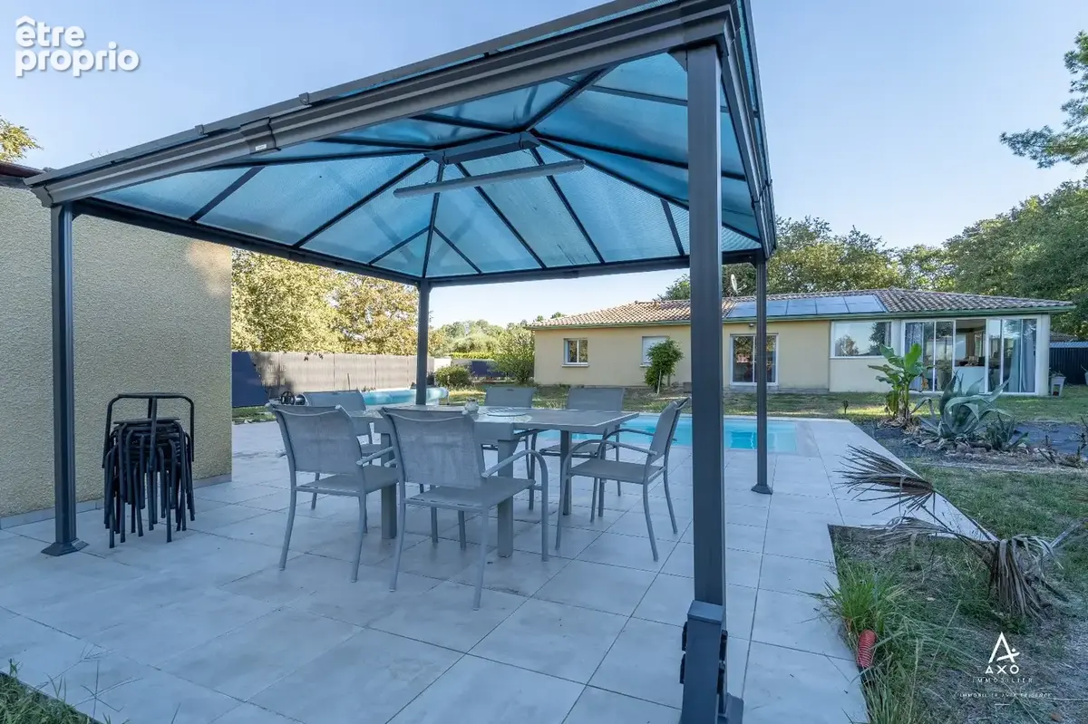 Maison contemporaine avec piscine, garage, abri voiture - photo 2