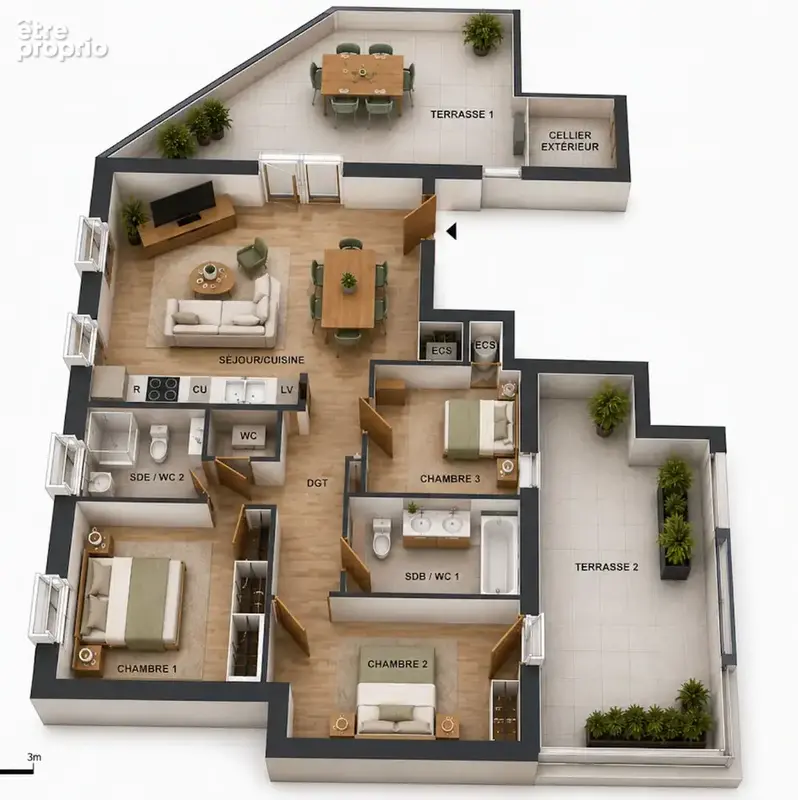 Appartement à TOULOUSE