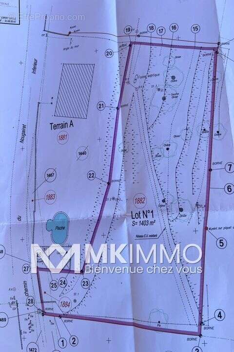 Terrain à CASTAGNIERS