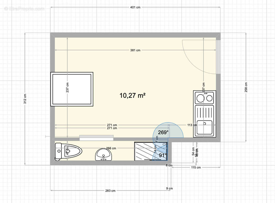 Appartement à PARIS-10E