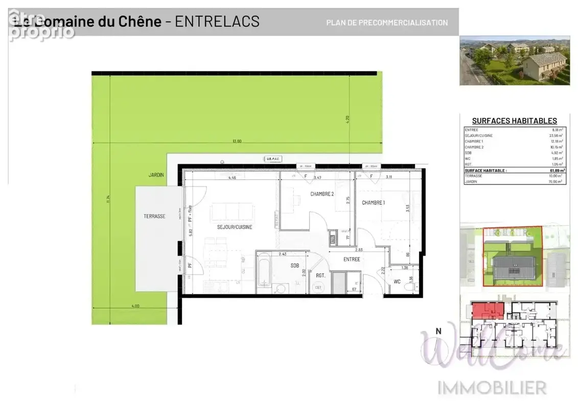 VEFA - Appartement T3 de 62m² et RDJ avec 2 stationnements à Albens ! - photo 2