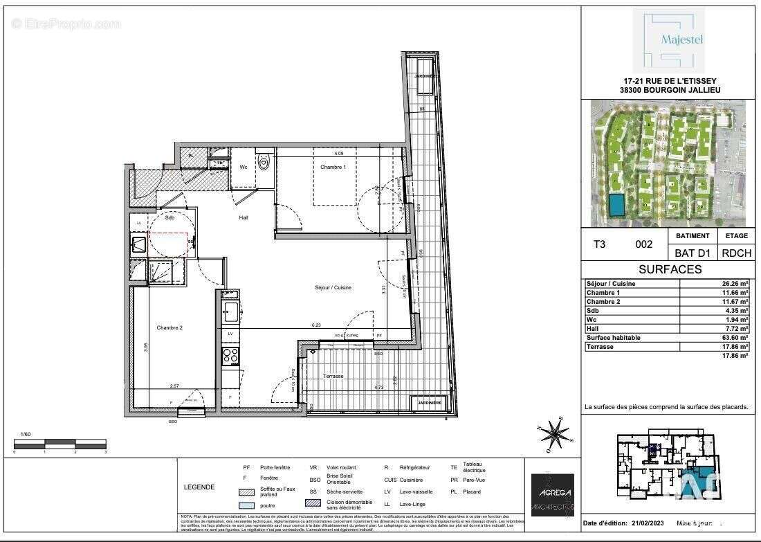 Appartement 64 m² à Bourgoin-Jallieu  - photo 6