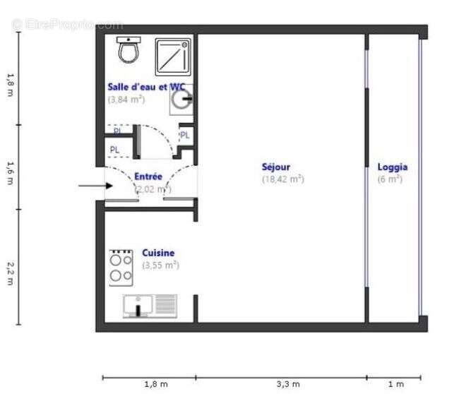 Appartement à LE CANNET