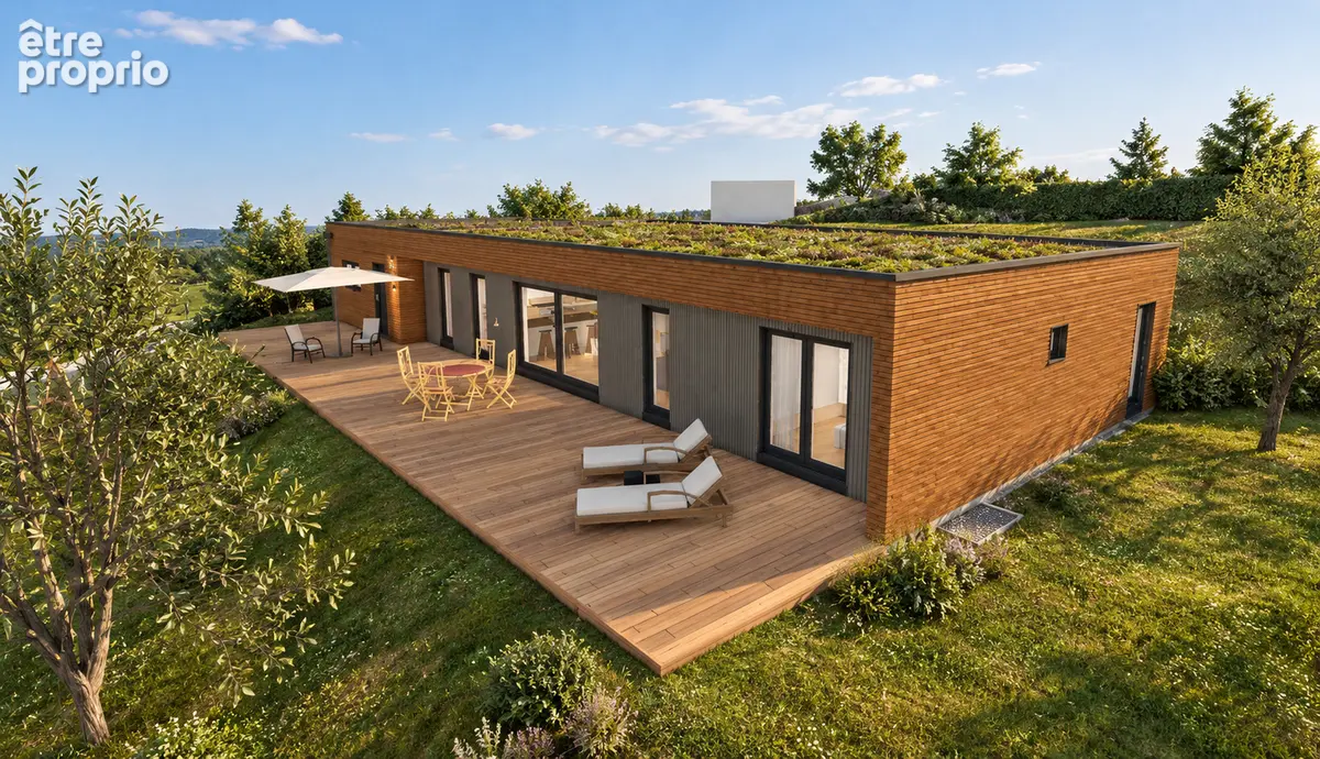 Projet de villa contemporaine - Pugny-Chatenod sur un terrain constructible de 1000 m² - photo 2