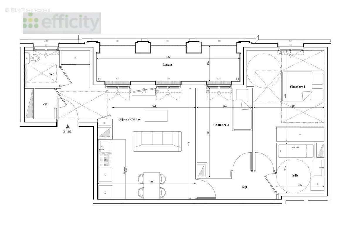 Appartement à SERRIS