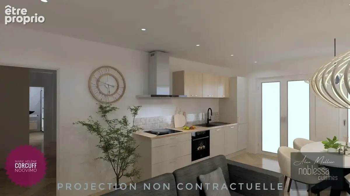 T3  RdC Sud jardinet   67 m2   Centre de Liffré - photo 2