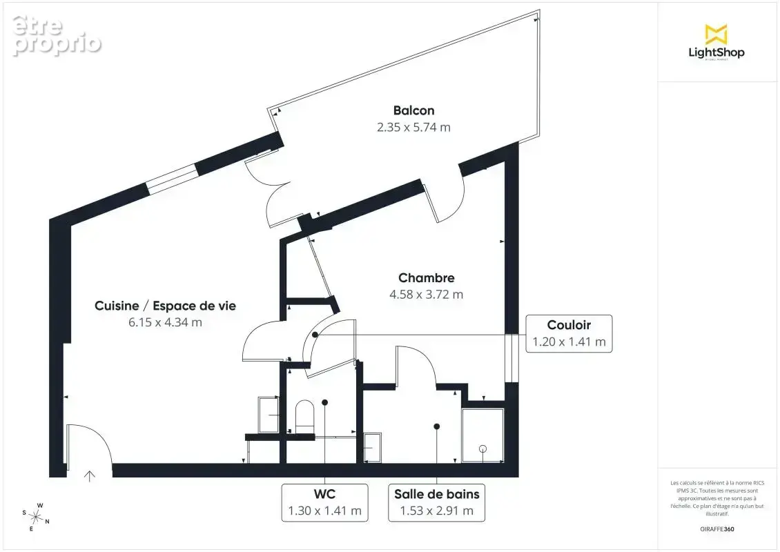 Superbe appartement 2 pièces de 45 m² avec terrasse et parking – Rue de la Libération, Saint-Sébastien-sur-Loire - photo 16