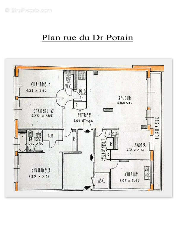 Appartement à PARIS-19E