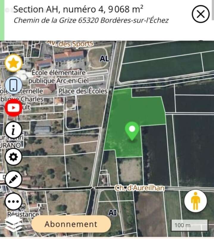 Terrain à BORDERES-SUR-L&#039;ECHEZ