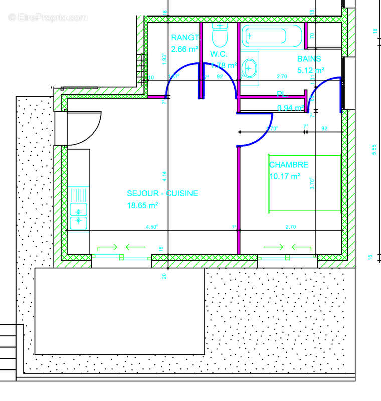 Appartement à SAINT-PIERRE-DE-CHANDIEU