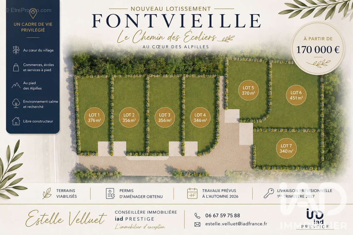 Terrain 376 m² à Fontvieille  - photo 4