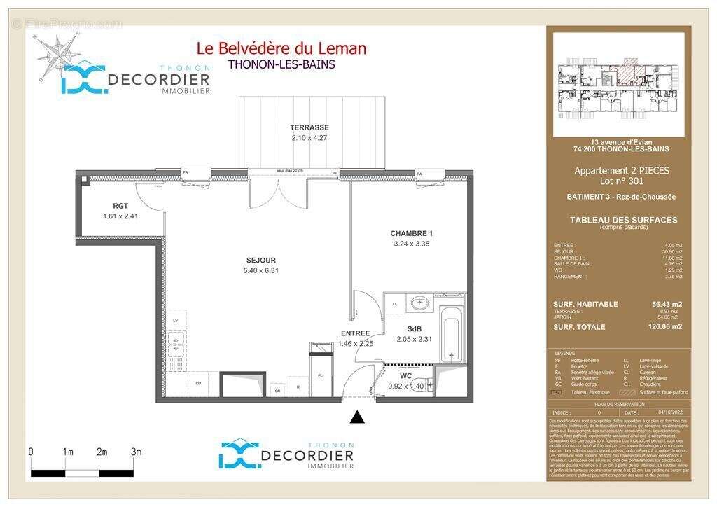 Appartement à THONON-LES-BAINS
