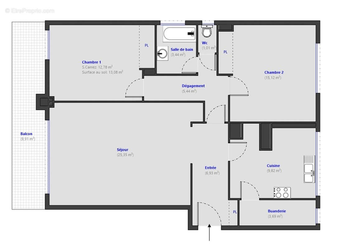 Nice - cimiez - appartement 3 pieces - 83,6 m2 - photo 15