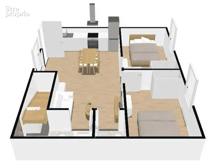 Vente Appartement Saint-etienne-de-saint-geoirs(38590) 110 000ï¿œ - photo 4