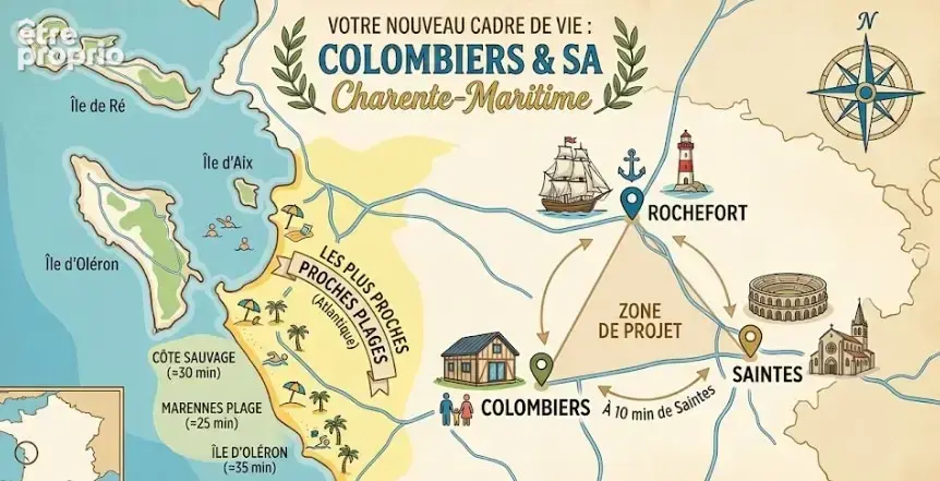 Terrain à COLOMBIERS