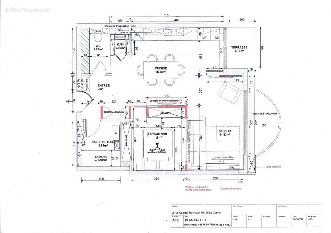 Appartement à LE CANNET