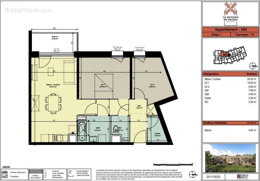 Appartement à TEMPLEUVE