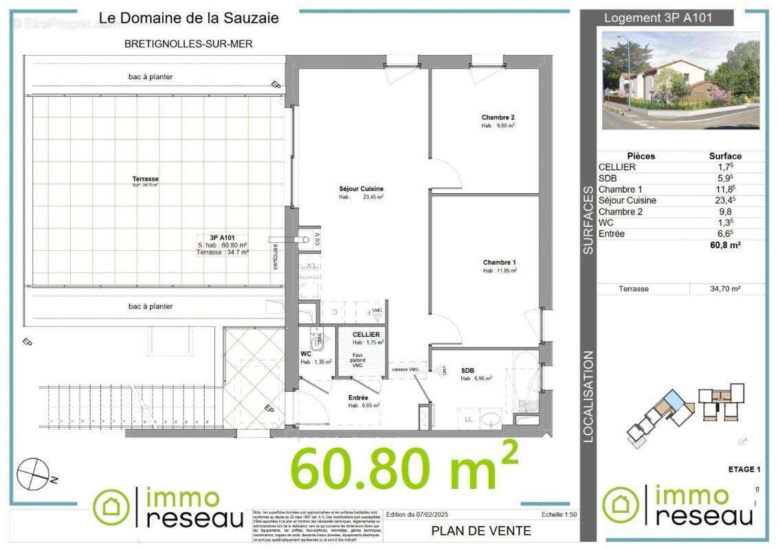 Appartement à BRETIGNOLLES-SUR-MER