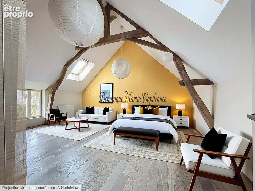 RUILLE SUR LOIR (72), maison 189m²- 7 pièces- terrains de 2845m²- garage- dépendances- puits - photo 6