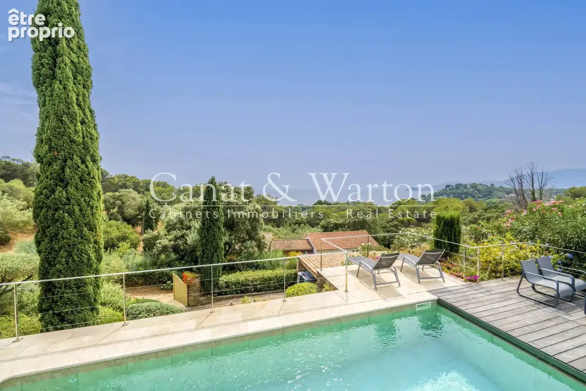 Proche de la plage de gigaro: villa avec piscine & vue mer panoramique - photo 15