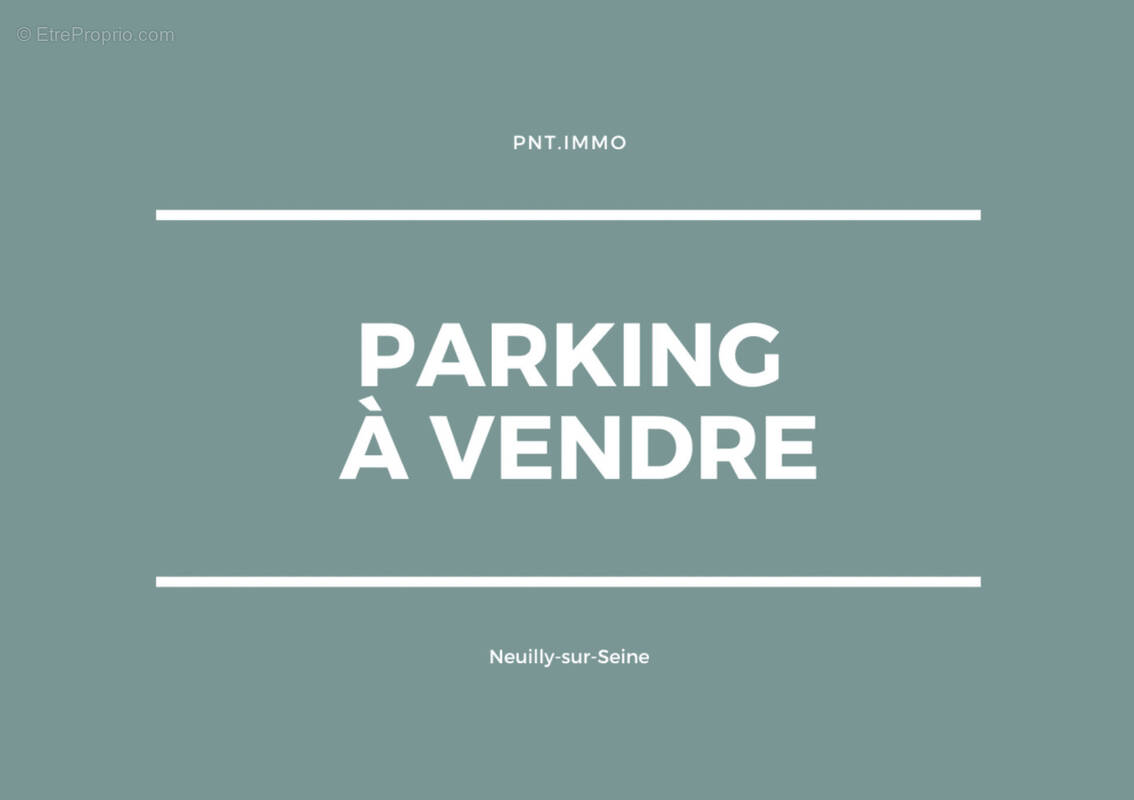 Parking à NEUILLY-SUR-SEINE