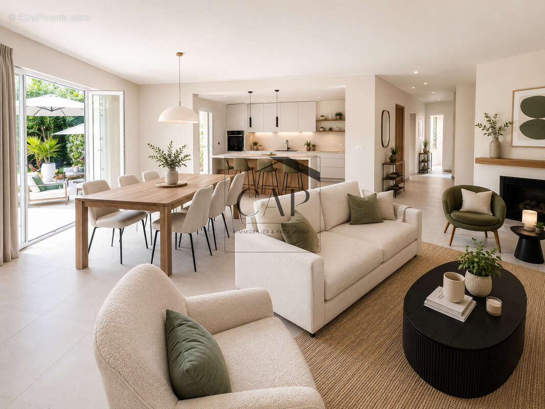 Belle villa T4 de 140m2 rénovée avec jardin et double terrasse à deux pas de la mer - photo 4
