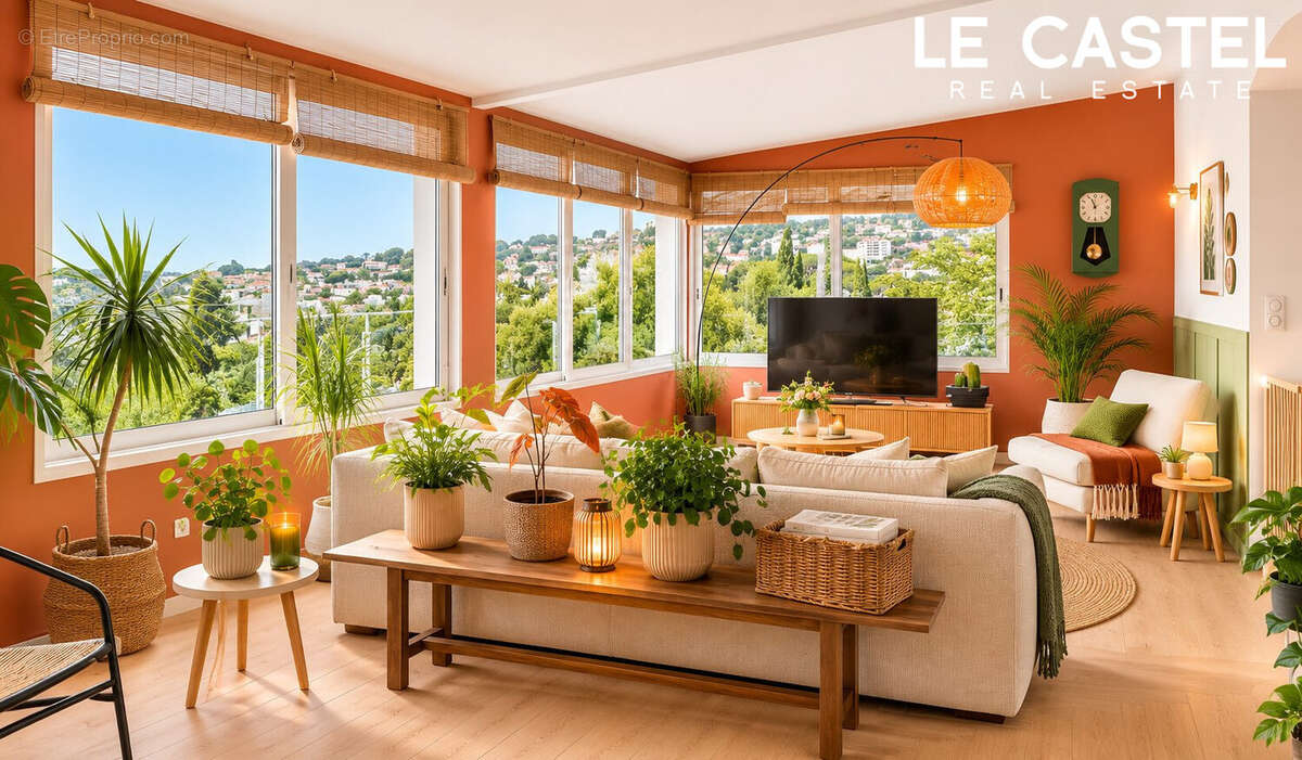 Séjour avec vue exceptionnelle - Appartement à LA CIOTAT