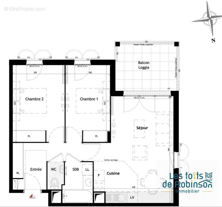 Appartement 3 pièces lumineux avec terrasse - photo 10