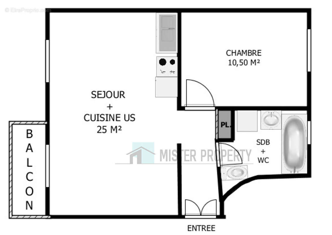 Appartement à PARIS-17E